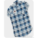 Men's Fancy Ruff Boys Collared Check Shirt