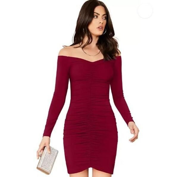 Women's Trendy Off Shoulder Bodycon Dress