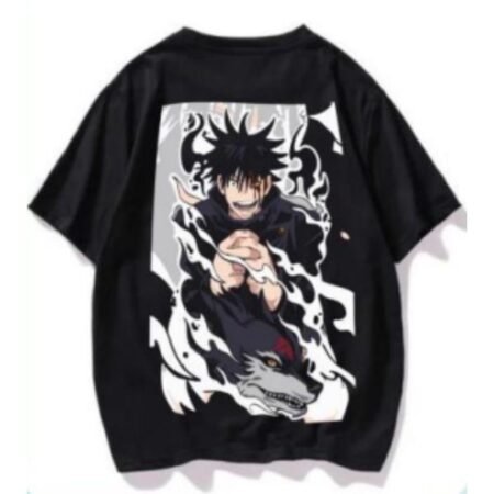 Men's Anime Round Neck Oversized T-shirt