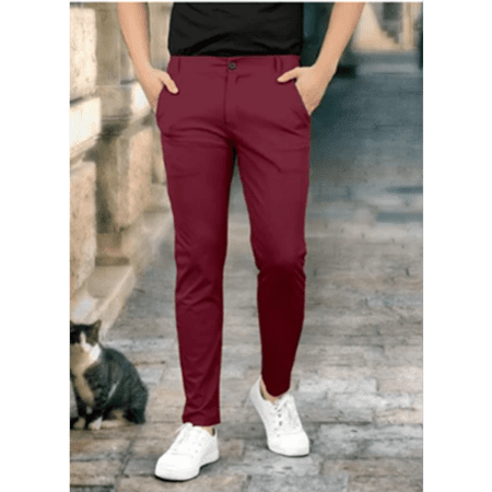 Men's Stylish Relaxed Slim Fit Easy Wash Trousers