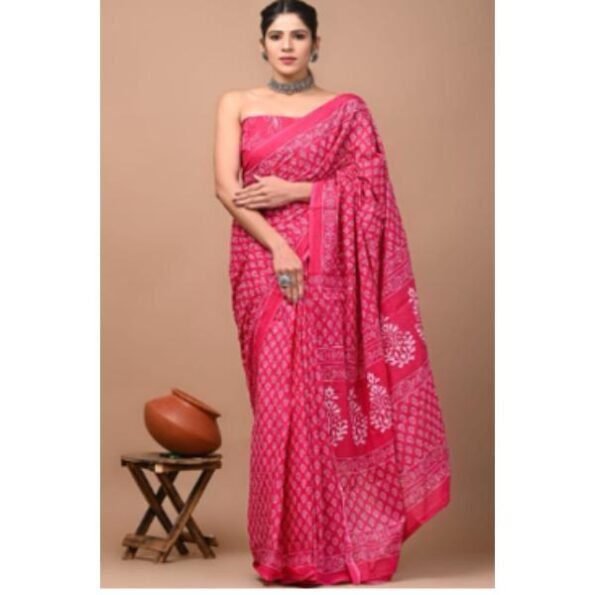 Women's Printed Cotton Sarees