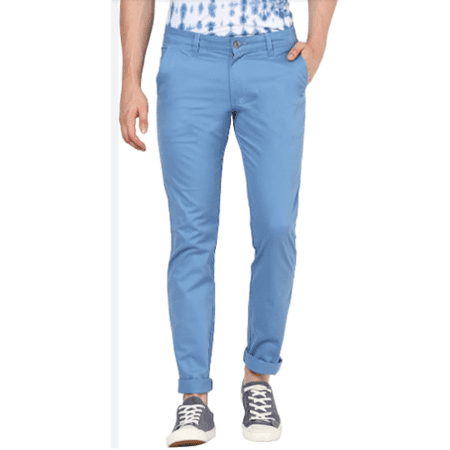 Men's Fancy Relaxed Slim Fit Easy Wash Trousers