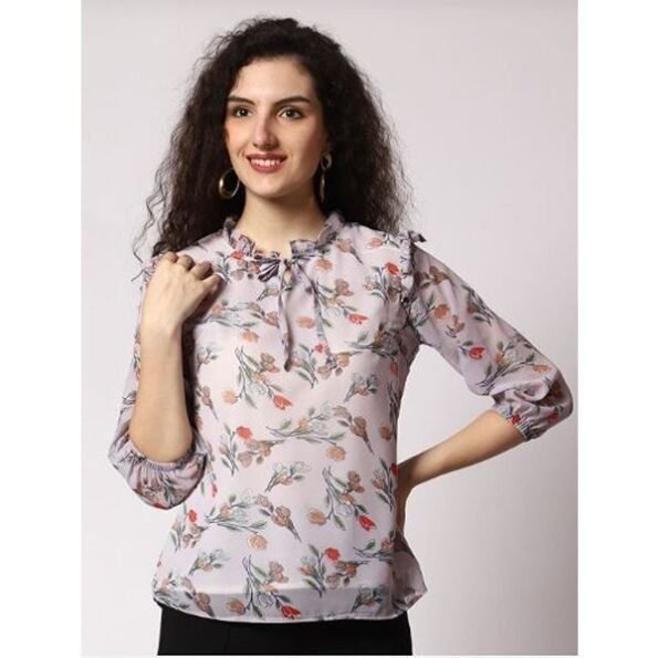 Women's Classy And Casual Floral Print Top