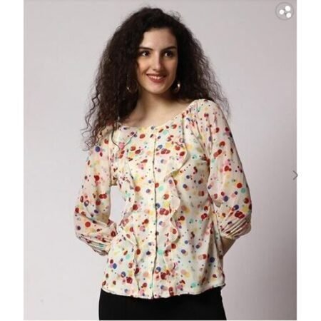 Women's Cool And Casual Floral Print Top