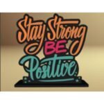 Wooden Showpiece Motivational Quotes For Home Decor