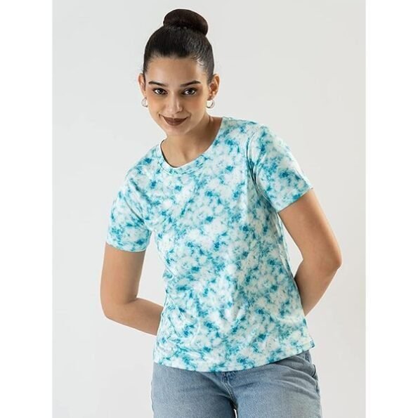 Women's Casual Regular Fit Half Sleeves Printed T-Shirt