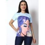 Women's Fancy And Casual Regular Fit Graphic Printed T-Shirt