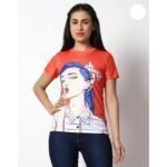 Women's Stylish And Casual Regular Fit Graphic Printed T-Shirt