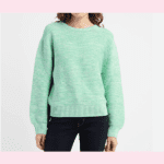 Women's Fancy Self Design Round Neck Sweater