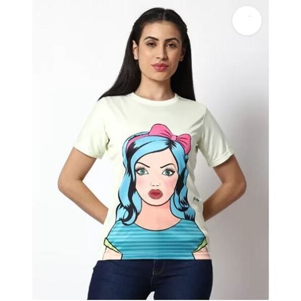 Women's Premium And Casual Regular Fit Graphic Printed T-Shirt