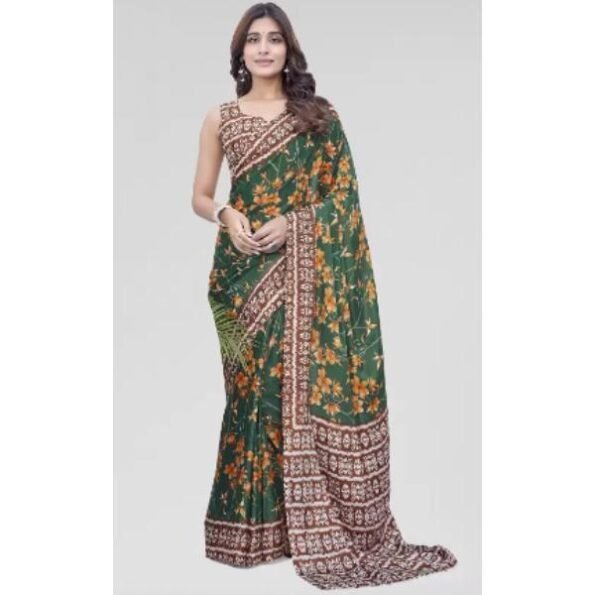 Women's Floral Printed Saree