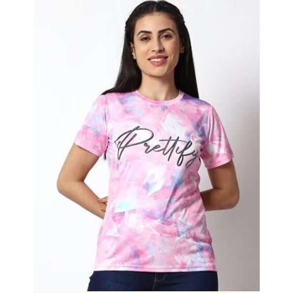 Women's Cool And Casual Regular Fit Graphic Printed T-Shirt