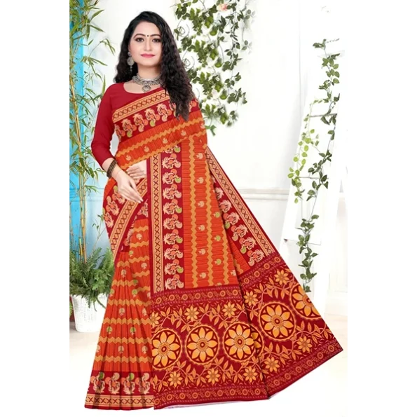 Women's Fancy Cotton Printed Saree