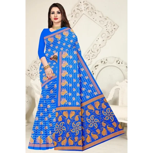 Women's Trendy Cotton Printed Saree