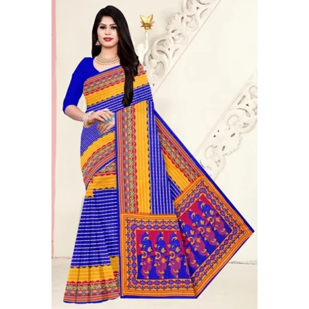 Women's Stylish Cotton Printed Saree