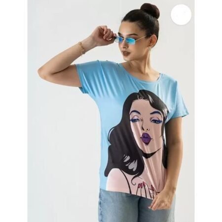 Women's Trendy And Casual Regular Fit Graphic Printed T-Shirt