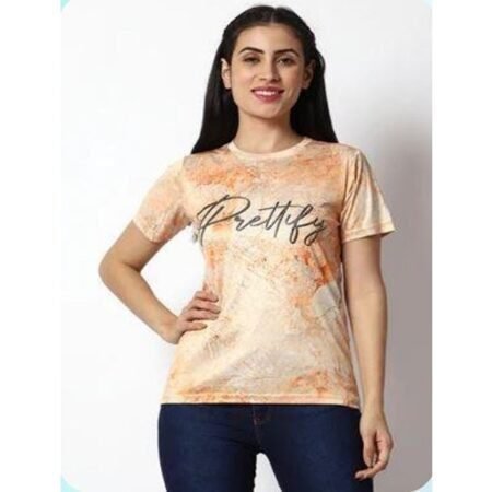 Women's Classy And Casual Regular Fit Graphic Printed T-Shirt