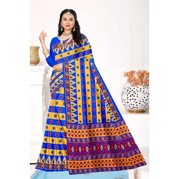 Women's Premium Cotton Printed Saree