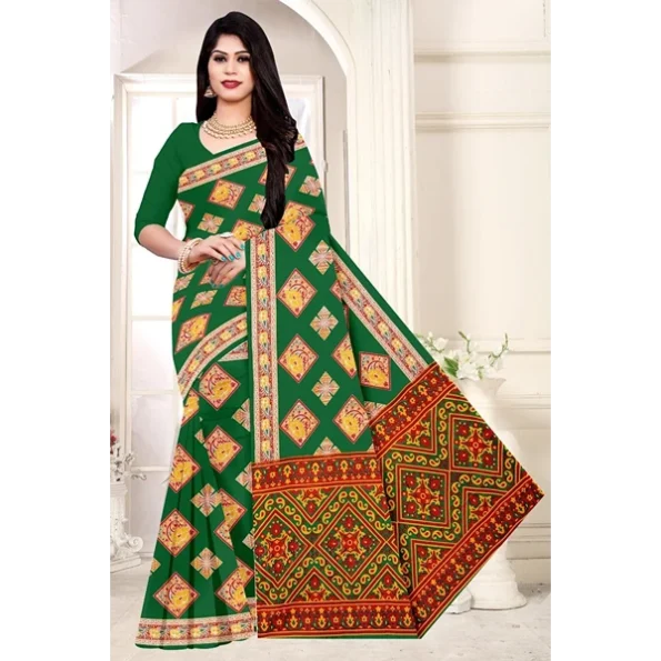 Women's Trendy Cotton Printed Saree