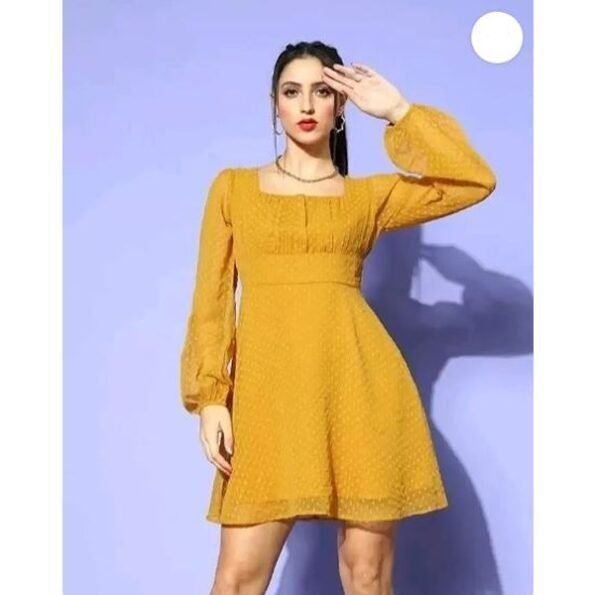 Women's A-line Yellow Dress