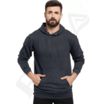 Men's Full Sleeve Classy Solid Hooded Sweatshirt