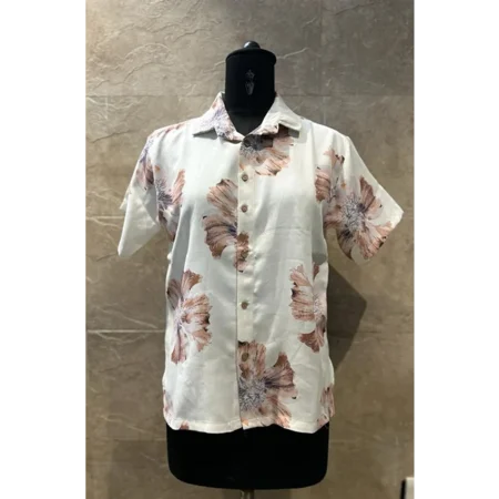 Men's Cool Printed Spread Collar Casual Shirt