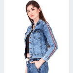 Women's Stylish Embellished Latest Denim Jacket