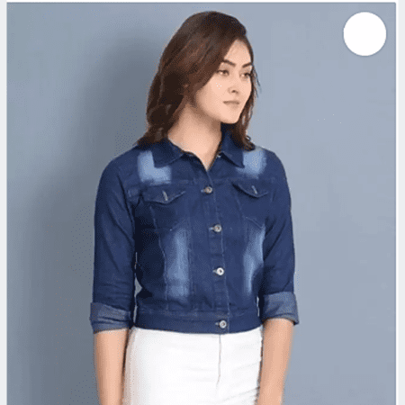 Women's Fancy Embellished Latest Denim Jacket