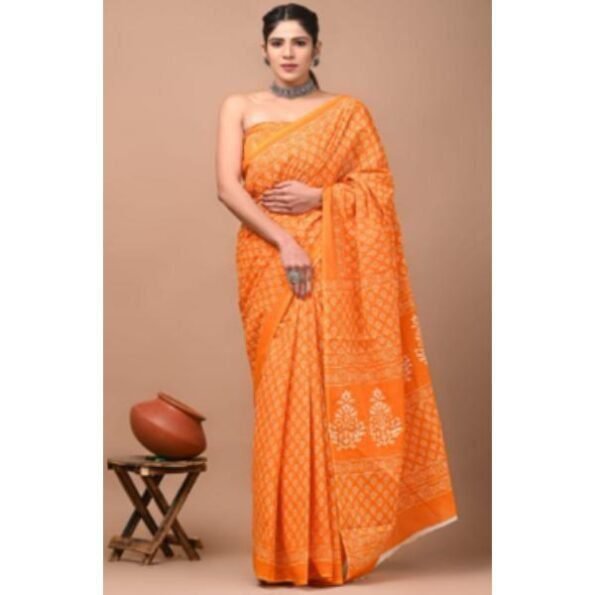 Women's Printed Cotton Sarees