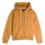 Men's Premium Solid Cotton Blend Hooded Zip Up Hoodie Sweatshir