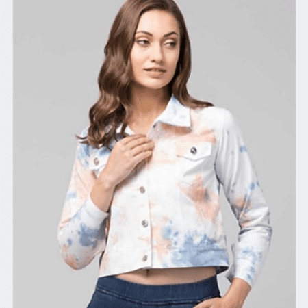 Women's Classy Embellished Latest Denim Jacket