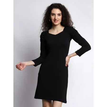 Women's Stylish Black Bodycon Dress