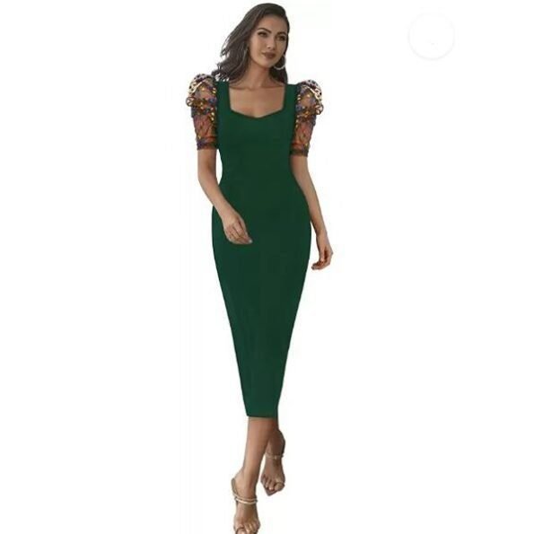 Women's Attractive Green Bodycon Dress