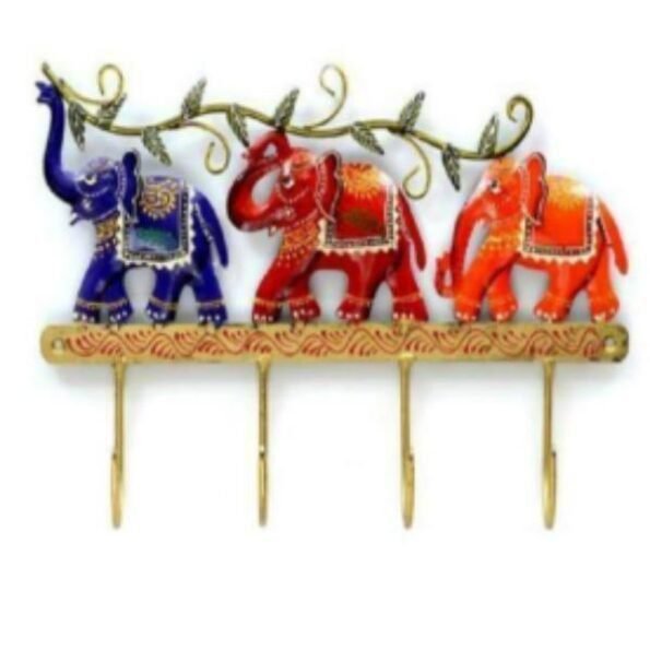 Unique Metal Elephants Key Holder