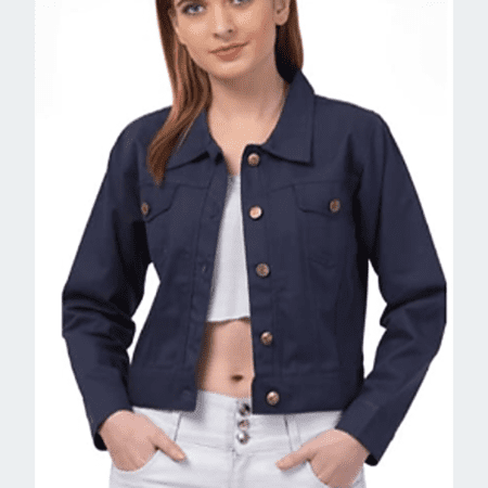 Women's Attractive Embellished Latest Denim Jacket