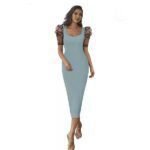 Women's Stylish Blue Bodycon Dress