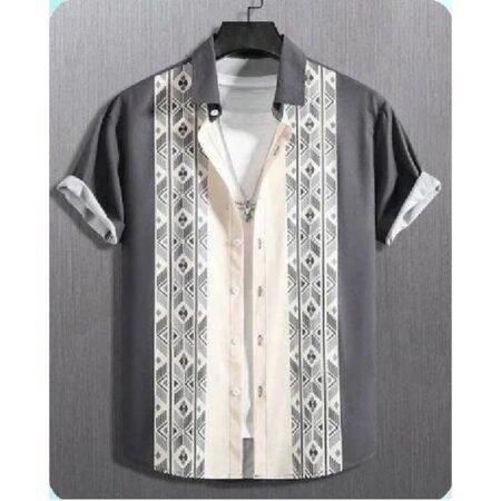 Men's Premium Cotton Casual Vouge Half Sleeve Shirts