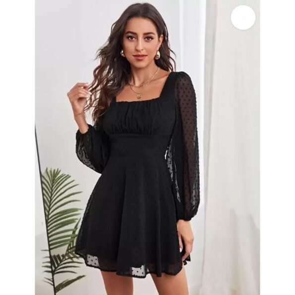 Women's Trendy Black Knee length Dress