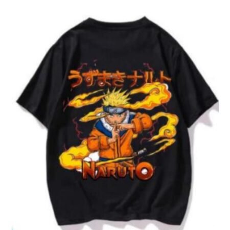 Men's Anime Round Neck Oversized T-shirt