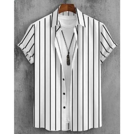 Men's Premium Cotton Casual Vouge Half Sleeve Shirts