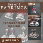 Women's Attractive Pink Jhumka Set Of 3