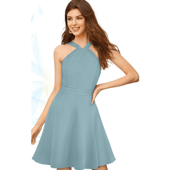 Women's Stylish Neck Design With Sleeve Cut Dresses