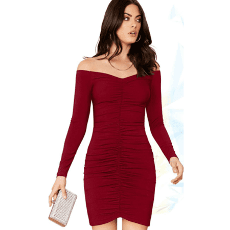 Women's Event Wear Rose Color Mini Dresses