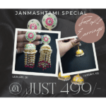 Pink&Green Jhumka Set