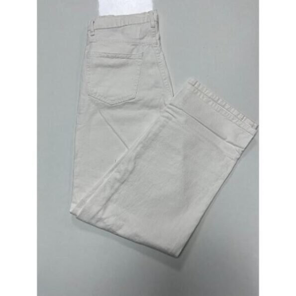 Women's High Waist Straight White Jeans