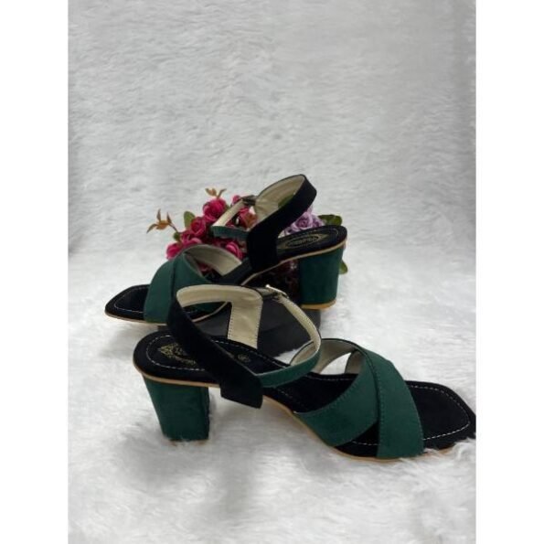 Women's Dark Green Platform Heels