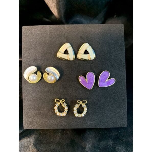 Women's Fancy Earrings Combo Set Of 4