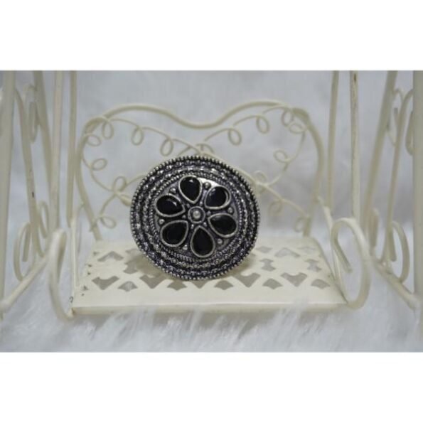 Women's Oxidised Black Color Ring