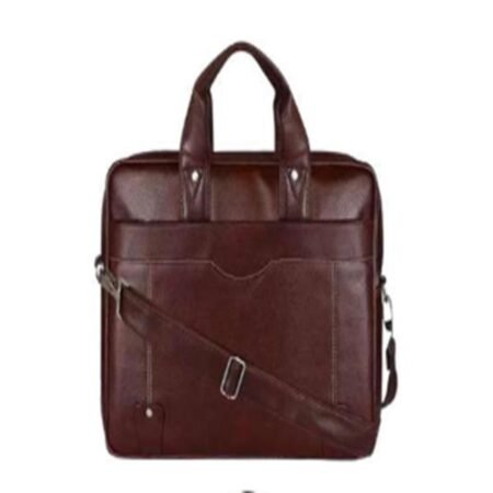 Laptop Bag Faux Leather, Brown