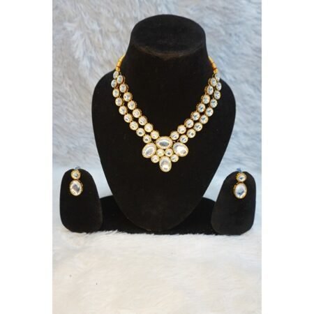 Gold Plated Kundan Jewellery Set